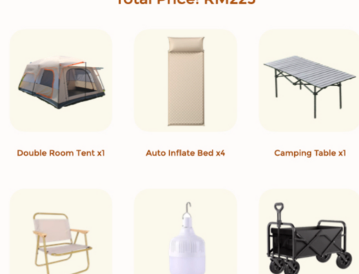 The Rental Guy | Camping Equipment Rental in Kuala Lumpur